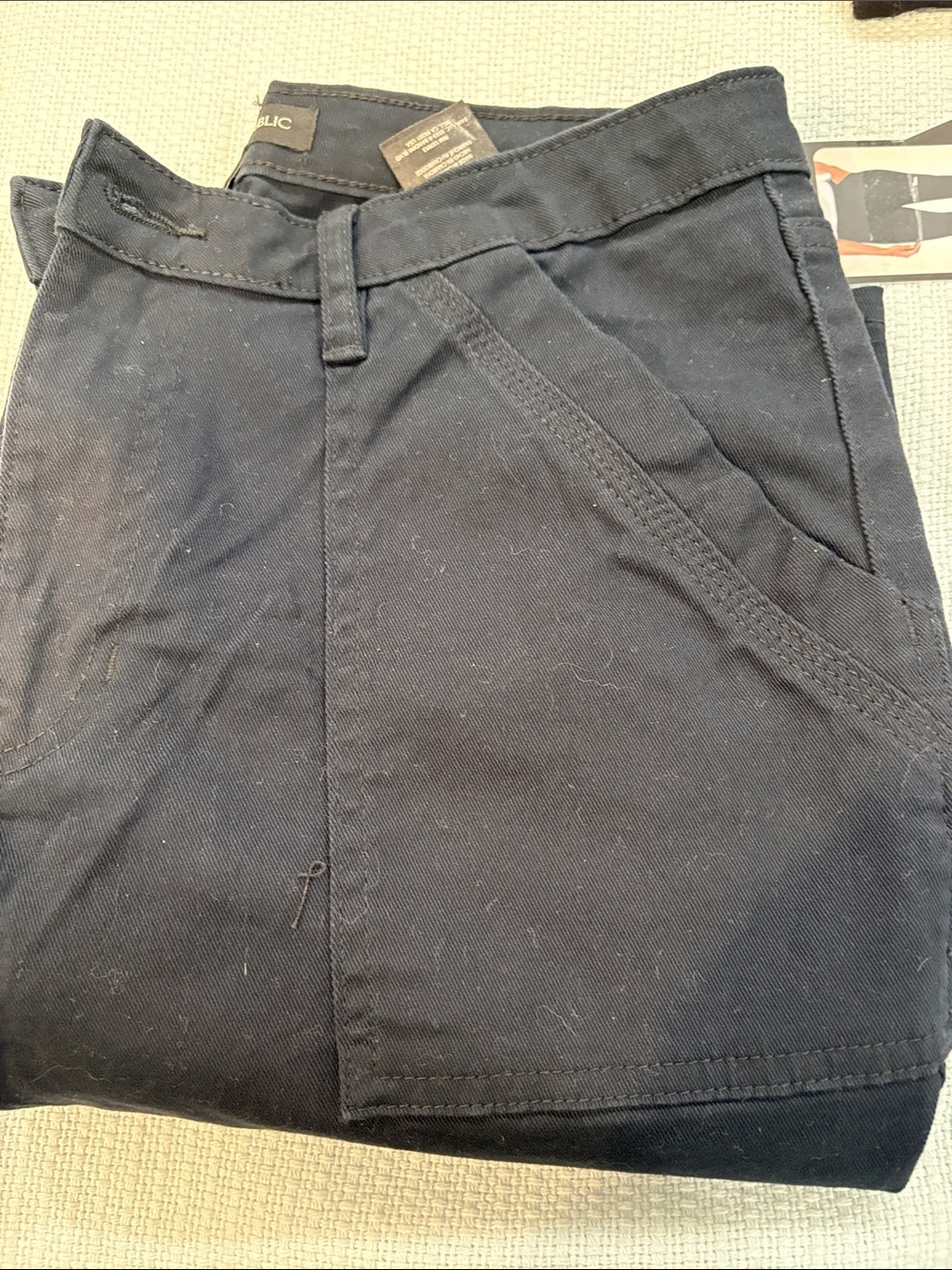 Banana Republic Black High-Rise Twill Pants - Picture 2 of 2